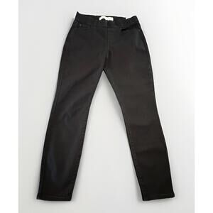 Levis Pull On Skinny Total Shaping Black Denim Pants Jeans Sz 10s 30x28 (A6)